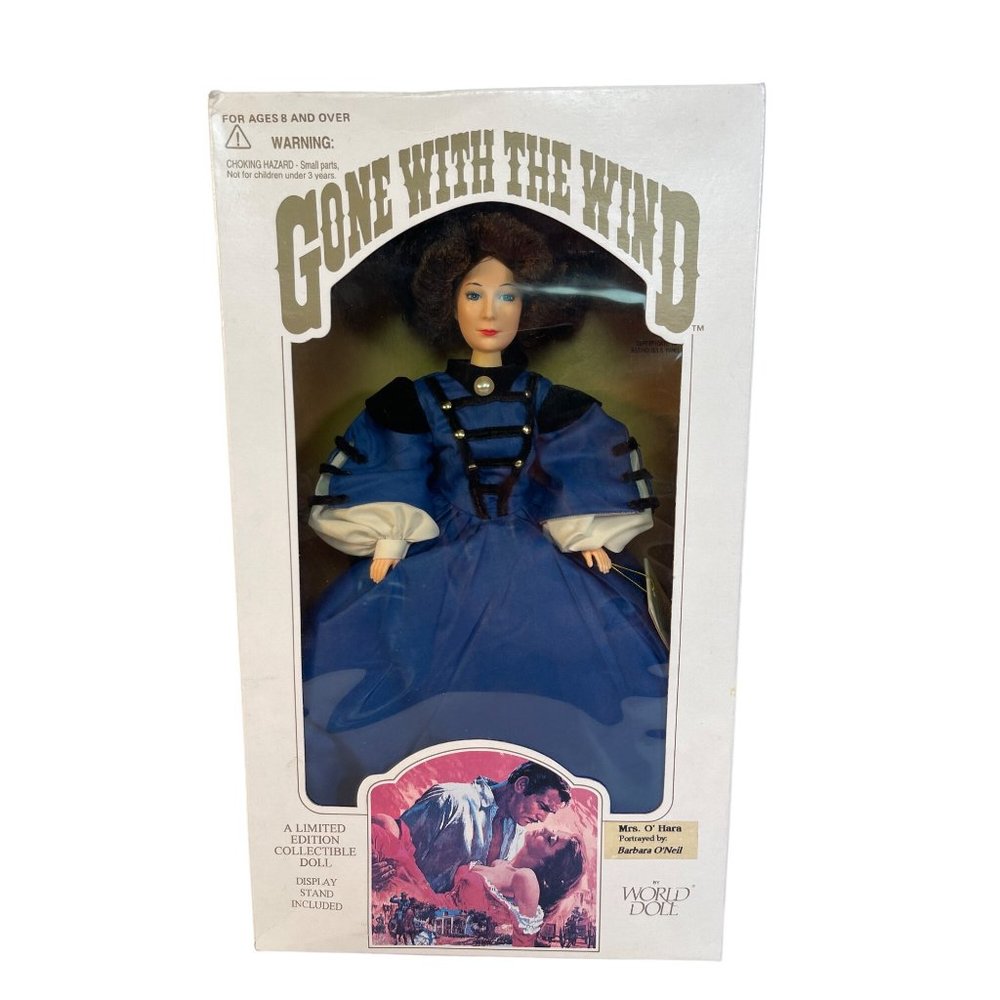 World Dolls Gone With The Wind Mrs. O’Hara 71141 Blue Dress New Old Stock In Box